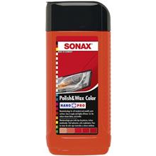 پولیش و واکس رنگی سوناکس مدل 296400 حجم 500 میلی لیتر مخصوص خودروهای قرمز Sonax 296400 Polish and Wax Color For Red Car 500ml